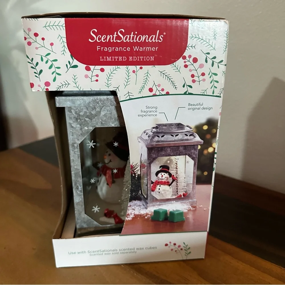 ScentSationals Snowman Lantern Fragrance Warmer Limited Edition Holiday Decor